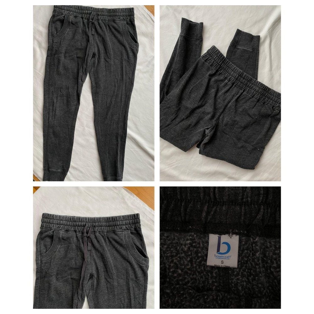 Boxercraft cuddle joggers charcoal gray SMALL